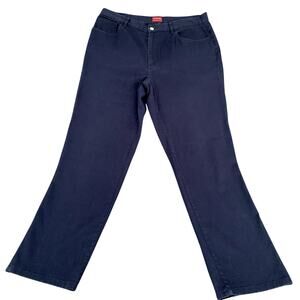 Women's Chaps Blue Denim Stretch Straight Leg Pant Size 14